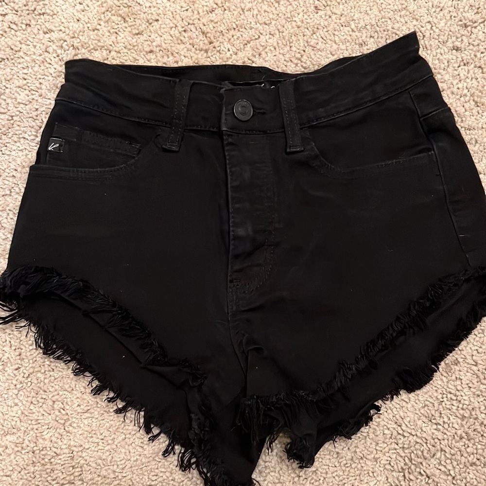 Kancan Black Cut Off Shorts Size 24/1